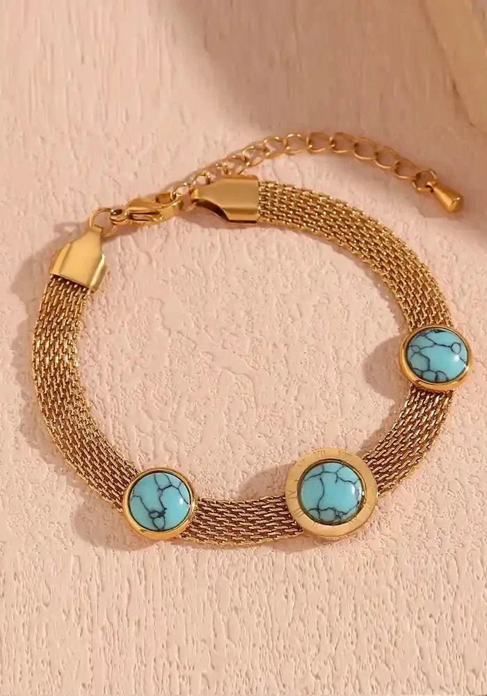 Beads Gold Plated BraceletVarsa.pk